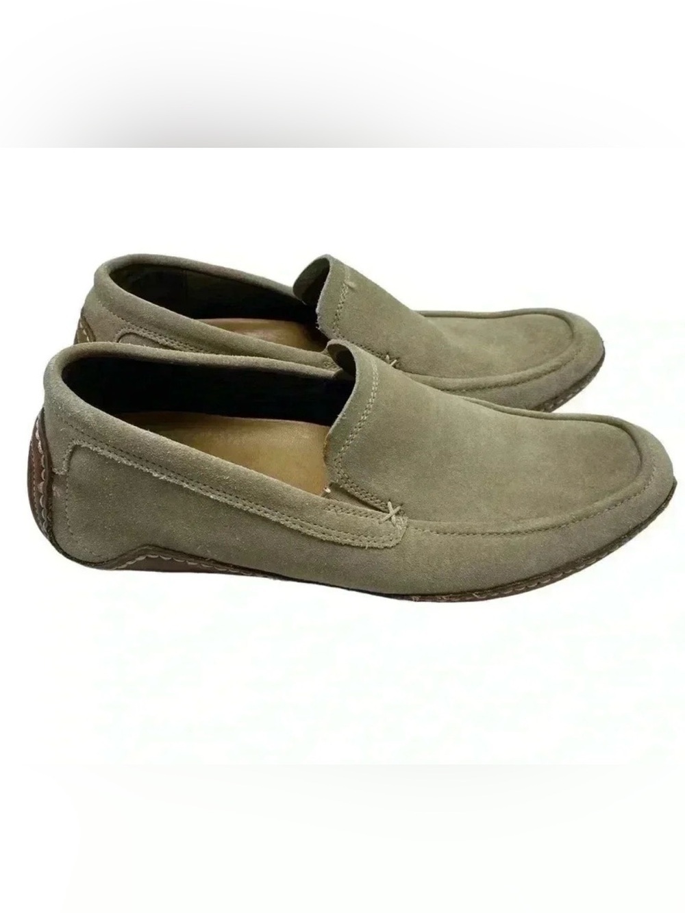 Cole Haan Nike air driving loafer moccasin slip on suede rubber sole